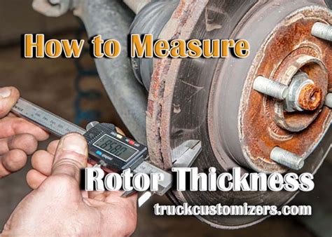 tool to measure rotor thickness